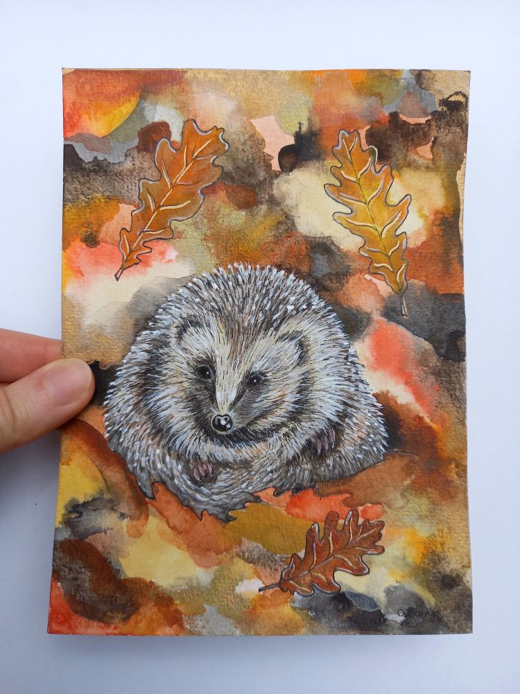 Day 83/100 - 'Autumn Nest' framed